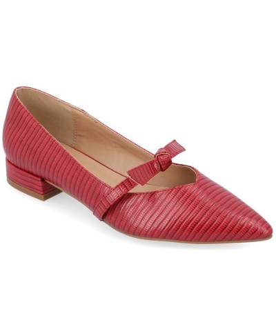 Women's Cait Flat Red $48.59 Shoes