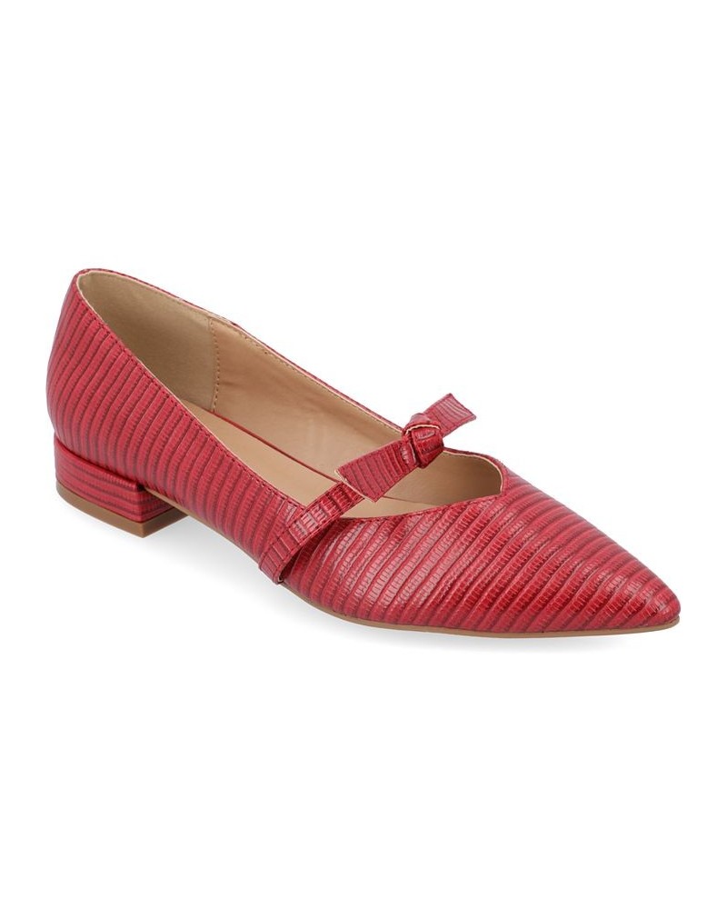 Women's Cait Flat Red $48.59 Shoes