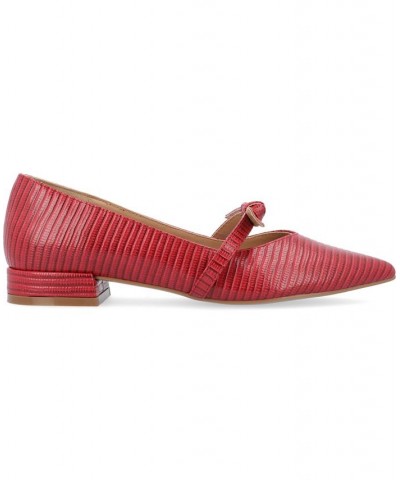 Women's Cait Flat Red $48.59 Shoes