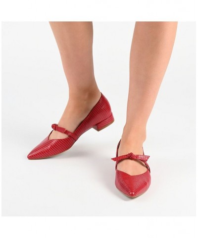 Women's Cait Flat Red $48.59 Shoes