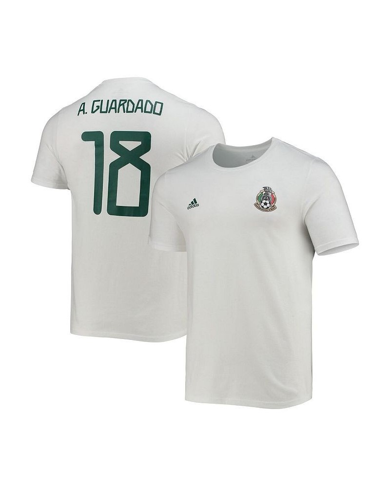 Men's Andres Guardado White Mexico National Team Amplifier Name and Number T-shirt $22.79 T-Shirts