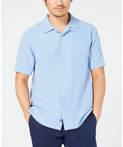 Men's Weekend Tropics Silk Shirt Blue $47.09 Shirts