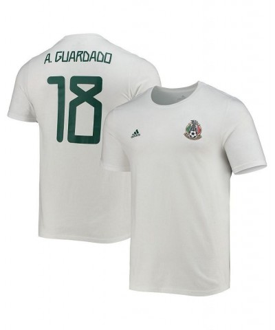 Men's Andres Guardado White Mexico National Team Amplifier Name and Number T-shirt $22.79 T-Shirts