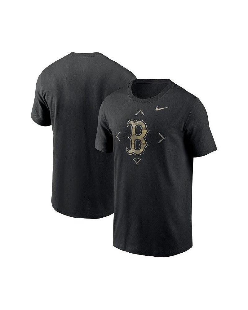 Men's Black Boston Red Sox Camo Logo T-shirt $26.99 T-Shirts