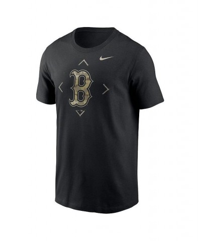 Men's Black Boston Red Sox Camo Logo T-shirt $26.99 T-Shirts