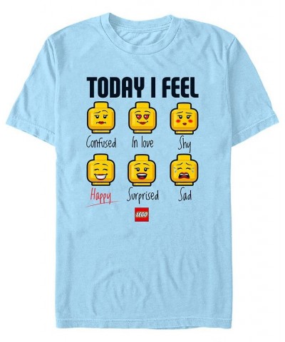 Men's Lego Iconic Expressions of Lego Lady Short Sleeve T-shirt Blue $16.10 T-Shirts