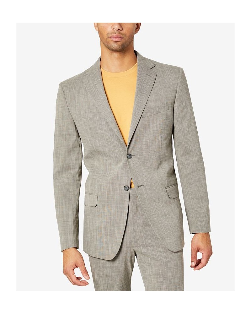 Men's Modern-Fit Window Stretch Suit Jacket Tan/Beige $50.60 Suits