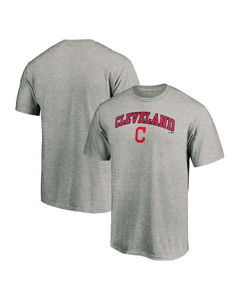 Men's Heathered Gray Cleveland Indians Heart Soul T-shirt $17.66 T-Shirts