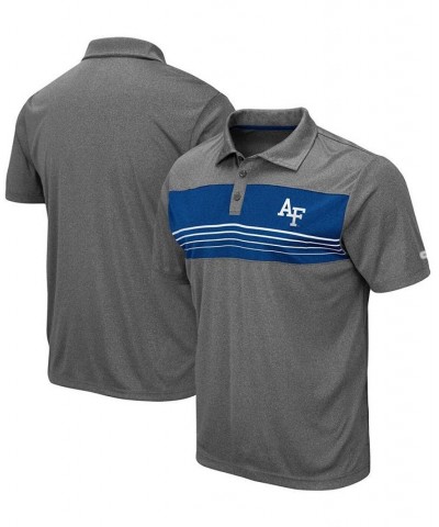 Men's Heathered Charcoal Air Force Falcons Smithers Polo $28.99 Polo Shirts