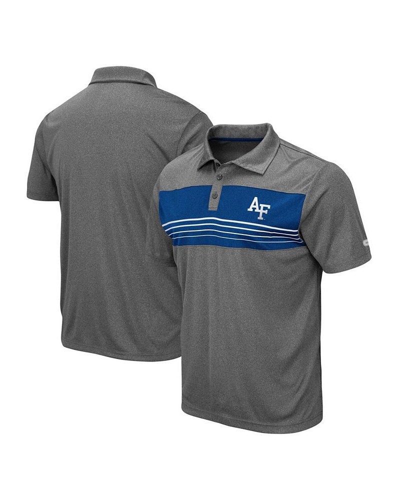 Men's Heathered Charcoal Air Force Falcons Smithers Polo $28.99 Polo Shirts