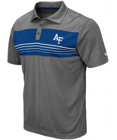 Men's Heathered Charcoal Air Force Falcons Smithers Polo $28.99 Polo Shirts