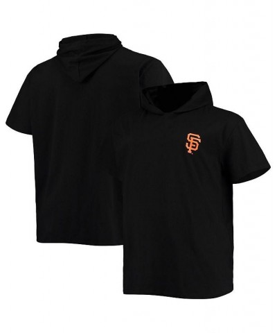 Men's Black San Francisco Giants Big and Tall Jersey Short Sleeve Pullover Hoodie T-shirt $27.60 T-Shirts