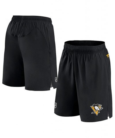 Men's Branded Black Pittsburgh Penguins Authentic Pro Rink Shorts $33.00 Shorts