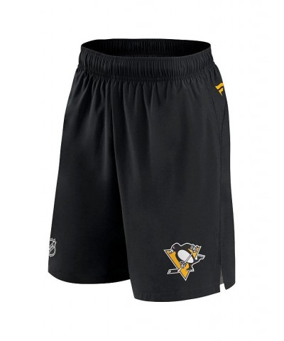 Men's Branded Black Pittsburgh Penguins Authentic Pro Rink Shorts $33.00 Shorts