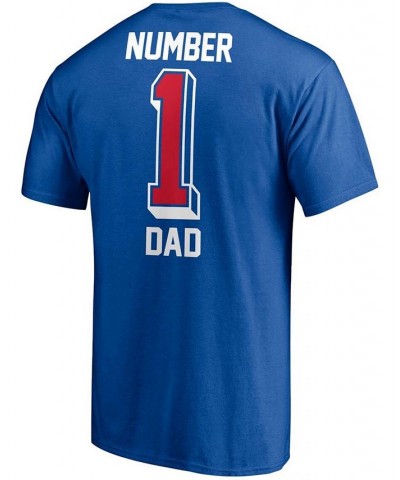 Men's Royal Buffalo Bills 1 Dad T-shirt $16.66 T-Shirts