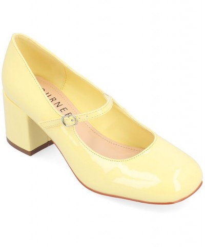 Women's Okenna Heels Yellow $52.99 Shoes