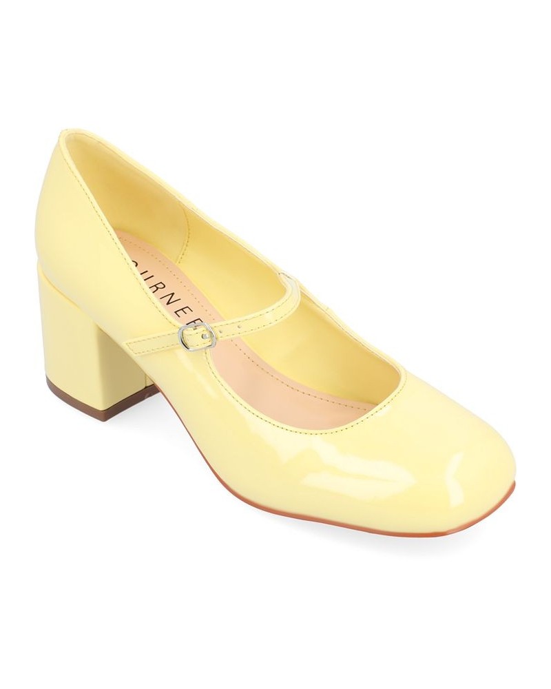 Women's Okenna Heels Yellow $52.99 Shoes