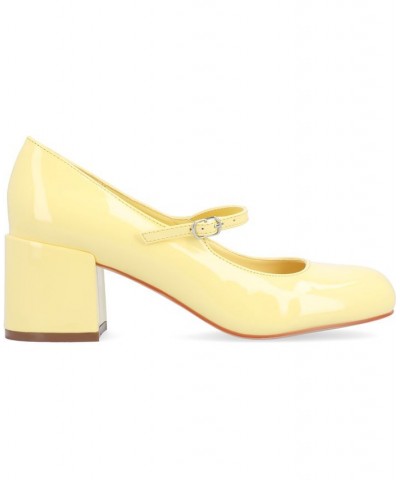 Women's Okenna Heels Yellow $52.99 Shoes