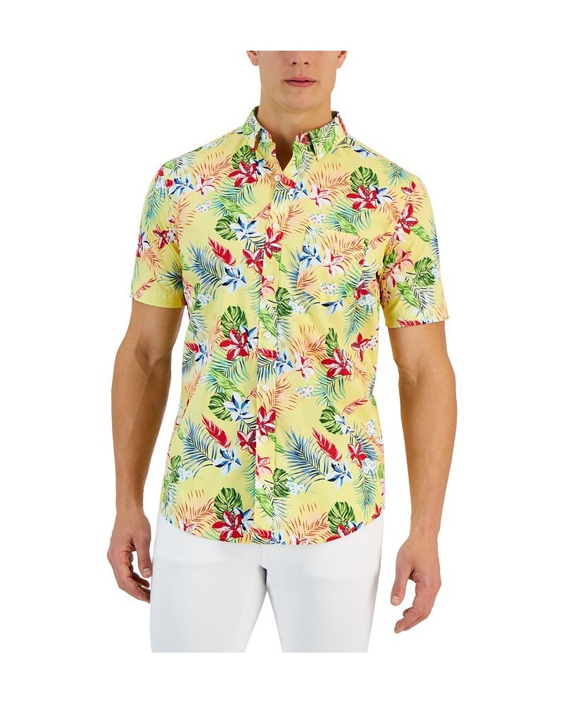 Men's Short Sleeve-Print Shirt PD07 $11.92 Shirts