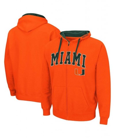 Men's Orange Miami Hurricanes Big and Tall Full-Zip Hoodie $29.40 Sweatshirt