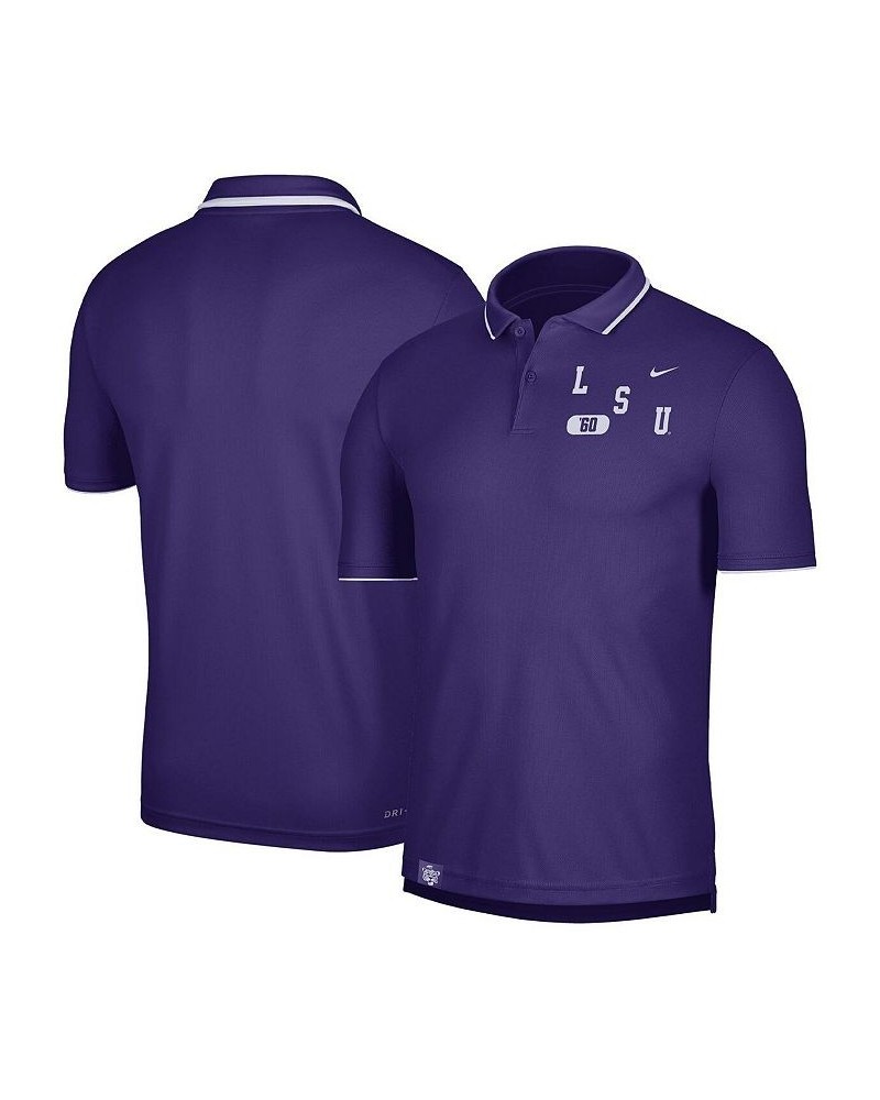 Men's Purple LSU Tigers Wordmark Performance Polo Shirt $34.44 Polo Shirts