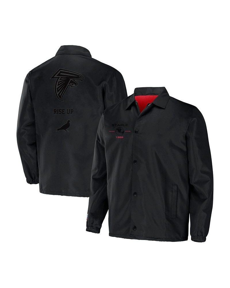 Men's NFL X Staple Black Atlanta Falcons Embroidered Nylon Jacket $31.50 Jackets