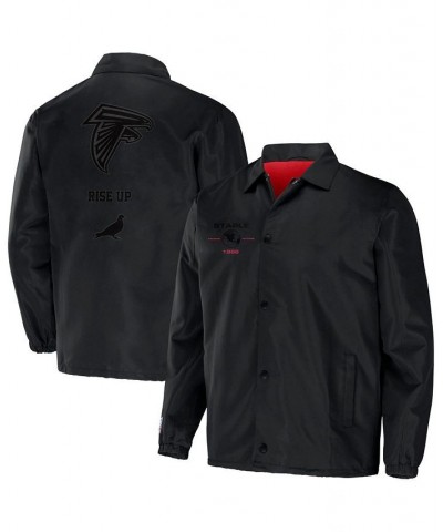 Men's NFL X Staple Black Atlanta Falcons Embroidered Nylon Jacket $31.50 Jackets