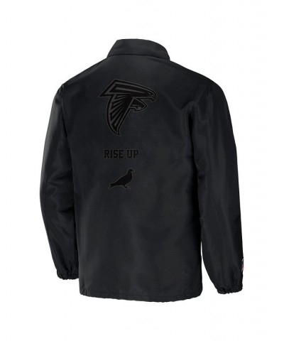 Men's NFL X Staple Black Atlanta Falcons Embroidered Nylon Jacket $31.50 Jackets