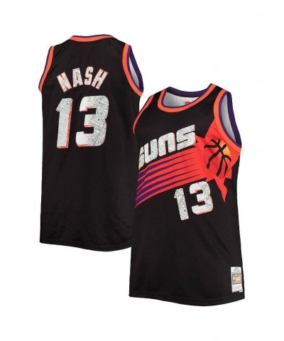 Men's Steve Nash Black Phoenix Suns Big and Tall 1996-97 NBA 75th Anniversary Diamond Swingman Jersey $91.65 Jersey