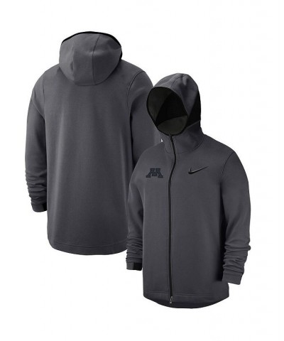 Men's Anthracite Minnesota Golden Gophers Tonal Showtime Full-Zip Hoodie $42.90 Sweatshirt