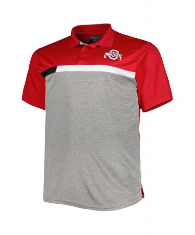 Men's Scarlet, Gray Ohio State Buckeyes Big and Tall Polo Shirt $31.19 Polo Shirts