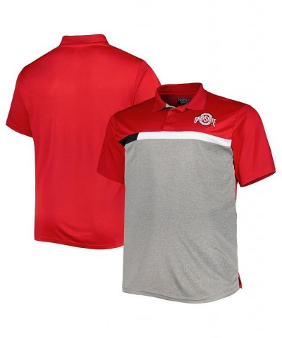 Men's Scarlet, Gray Ohio State Buckeyes Big and Tall Polo Shirt $31.19 Polo Shirts