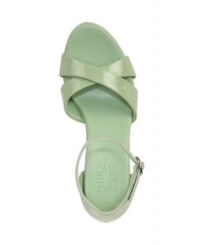 Lizbeth Ankle Strap Sandals Green $49.00 Shoes