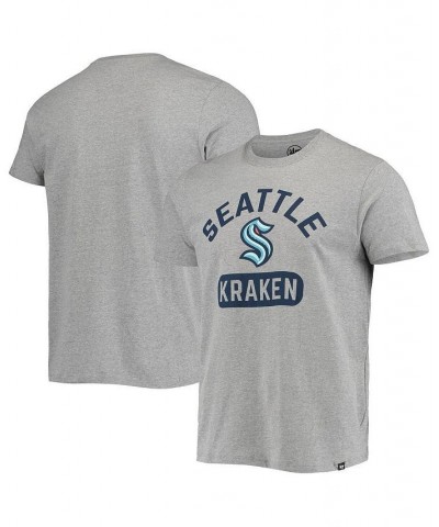 Men's '47 Heathered Gray Seattle Kraken Arch Pill Super Rival T-shirt $14.00 T-Shirts