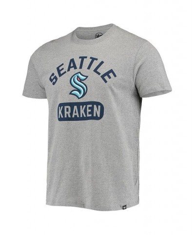 Men's '47 Heathered Gray Seattle Kraken Arch Pill Super Rival T-shirt $14.00 T-Shirts