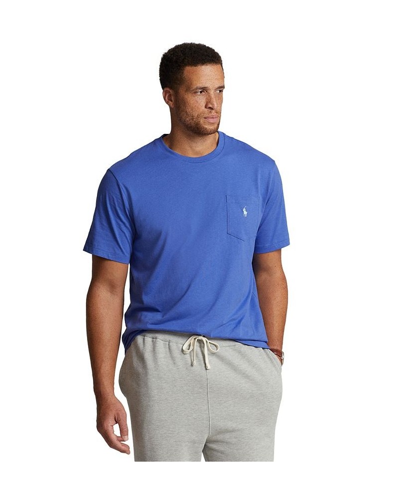 Men's Big & Tall Jersey Pocket T-Shirt Purple $31.20 T-Shirts