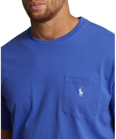 Men's Big & Tall Jersey Pocket T-Shirt Purple $31.20 T-Shirts