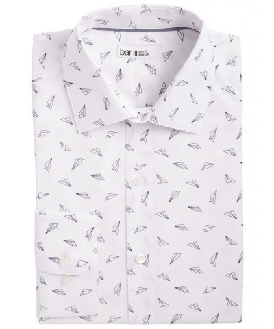 Men's Slim Fit Paper Plane Dress Shirt Multi $38.40 Dress Shirts