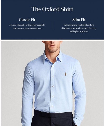 Men's Signature Oxford Shirt, Regular and Big & Tall Blue $40.50 Dress Shirts