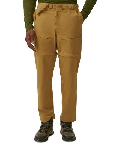 Men's Tracker Stretch Ripstop Zip-Off Convertible Pants Tan/Beige $16.73 Pants