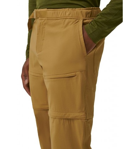 Men's Tracker Stretch Ripstop Zip-Off Convertible Pants Tan/Beige $16.73 Pants