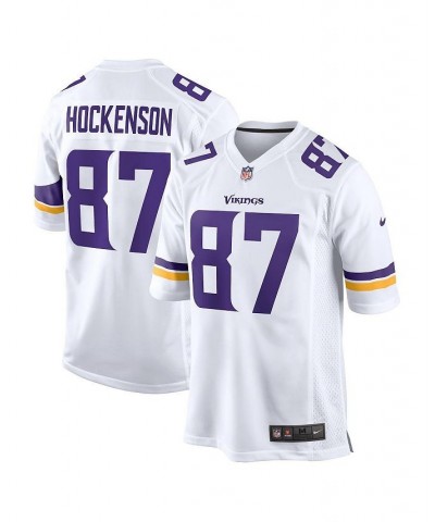 Men's T.J. Hockenson White Minnesota Vikings Game Player Jersey $51.80 Jersey