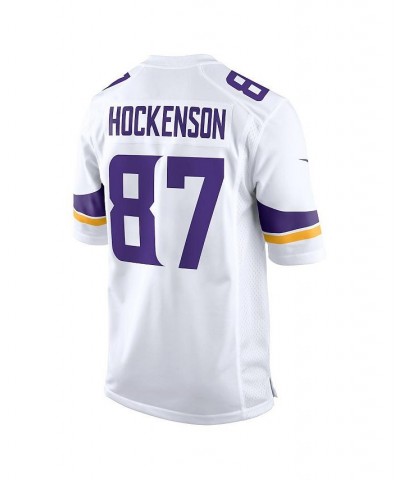 Men's T.J. Hockenson White Minnesota Vikings Game Player Jersey $51.80 Jersey