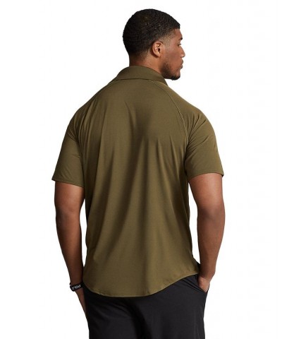 Men's Big & Tall Performance Polo Shirt Green $47.36 Polo Shirts