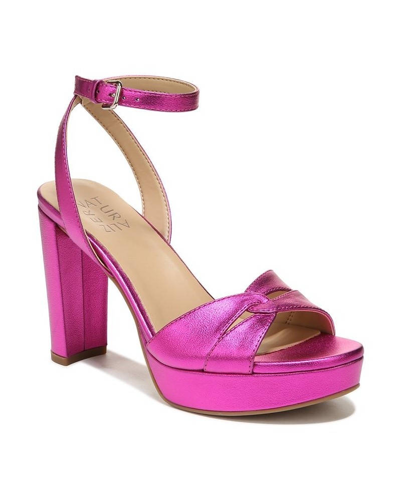 Nevena Ankle Strap Sandals Purple $45.78 Shoes