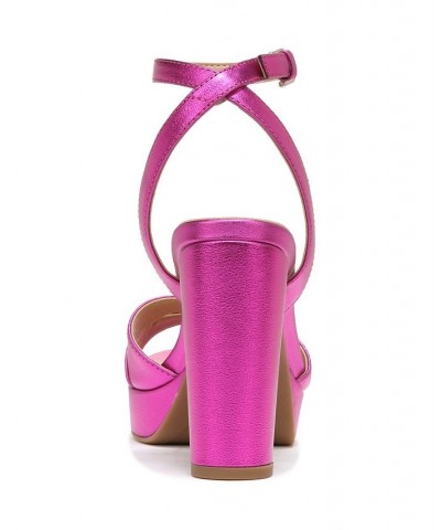 Nevena Ankle Strap Sandals Purple $45.78 Shoes