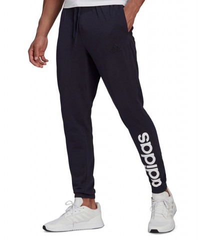 Men's Jersey Linear Logo Pants Blue $22.33 Pants