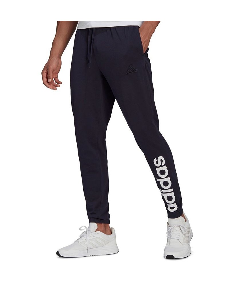 Men's Jersey Linear Logo Pants Blue $22.33 Pants