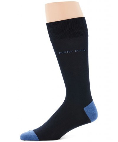 Perry Ellis Men's Logo Socks Blue $8.60 Socks