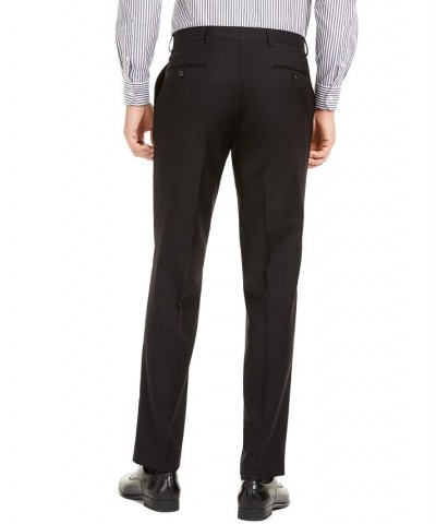 Men's Slim-Fit UltraFlex Stretch Solid Suit Separate Pants Black $39.16 Pants